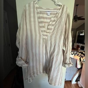 100% linen tunic
